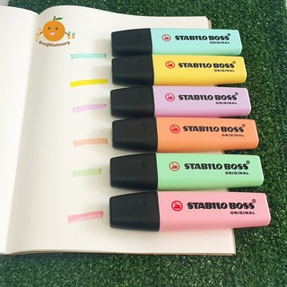 ปากกาเน้นข้อความ Stabilo Boss Pastel สตาบิโล พาสเทล