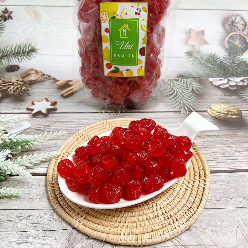 Dried Cherry Softdried Low Sugar เชอรี่อบแห้ง เชอรี่แท้อบแห้ง นำเข้าจาก Usa ผลไม้อบแห้งเกรด A By Uni Fruits