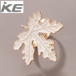 Popular jewelry ring Simple leaf dripping geometric alloy couple ring for girls for women low