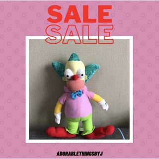 🎈พร้อมส่ง🎈ตุ๊กตา Simpson Krusty the clown ของแท้