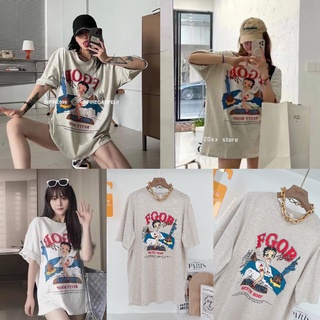 มีพร้อมส่ง จำนวนจำกัด เสื้อยืดทรงoversize สกรีนหน้าbetty boop เนื้อผ้านุ่มใส่สบายสุดๆ ห้ามพลาดเลยค่าา