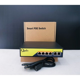 POE SWITCH 4 FP+2F 4*10/100Mbps PoE+2*10/100Mbps Uplink Qoolis