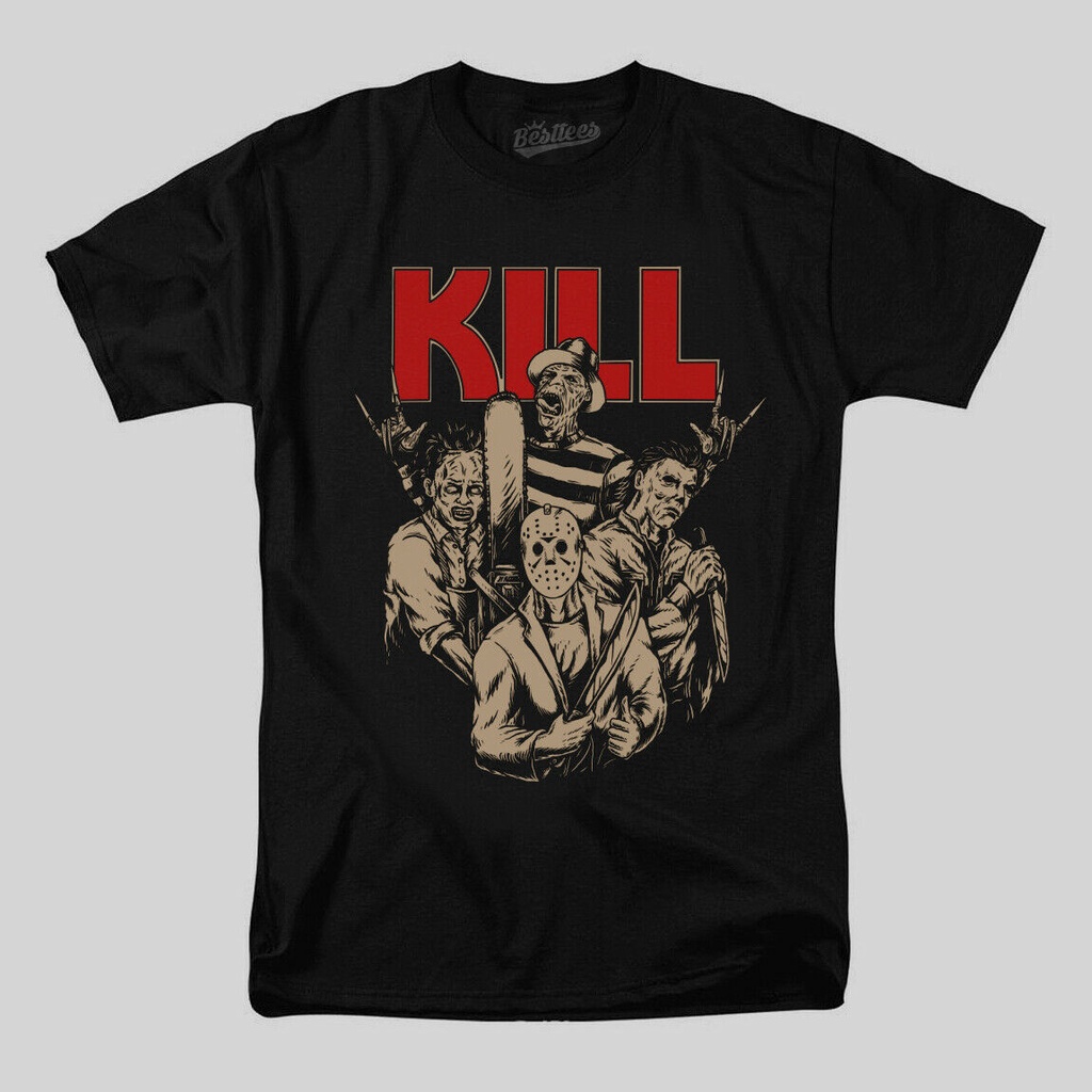 Mens Appreal ผู้ใหญ่ผู้ชายฮาโลวีน Jason Michael Meyers Freddy Krueger เสื้อยืด