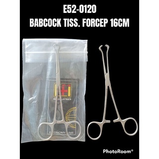 E52-0120 : Babcock Tissue Forcep 16cm. คีมจับเนื้อเยื่อ ที่คีบเนื้อเยื่อ กรรไกรจับเนื้อเยื่อ กรรไกรคีบเนื้อเยื่อ