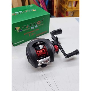 รอกตกปลา รอกหยดน้ำ PARROT BAITCASTING REEL 7.2:1หมุนซ้าย และ หมุนขวา