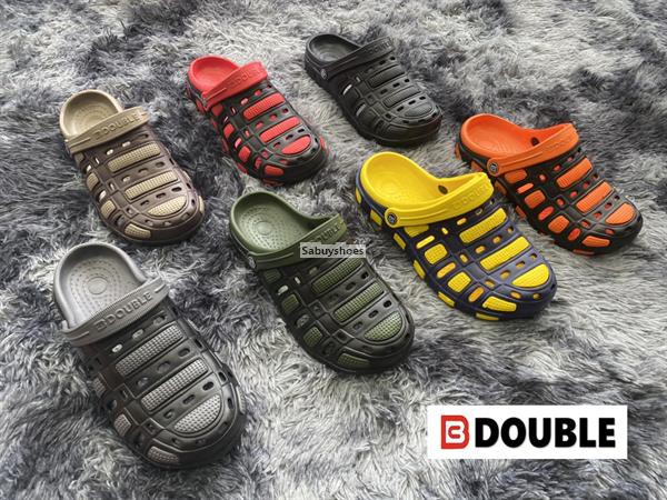 รองเท้าสวมรัดส้นปิดหัวชายสองชั้น บีบีดับเบิ้ล รุ่น TF004