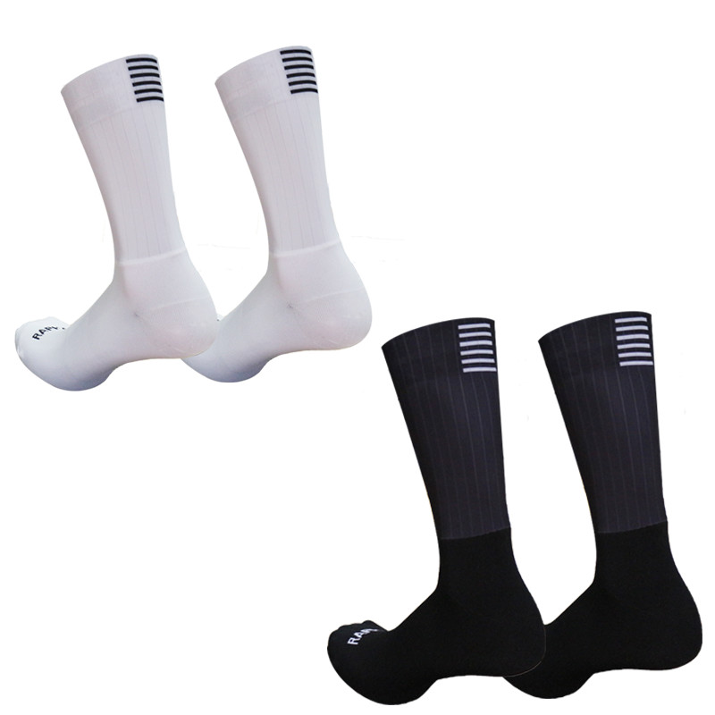Pro ทีม Aero ถุงเท้า Rapha สบาย Breathable ถุงเท้าขี่จักรยาน Anti Slip ซิลิโคนไม่มีรอยต่อกลางแจ้งวิ่งกีฬาถุงเท้าจักรยาน