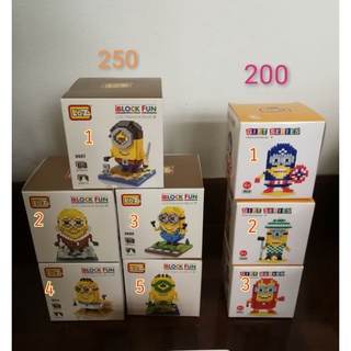 iblock fun minion ตัวต่อ มินเนียน minions *บางลายกล่องมีตำหนิจากการขนส่ง