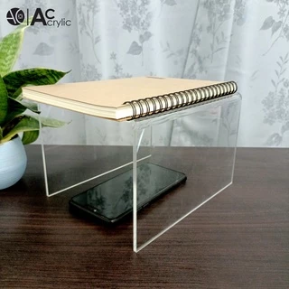 ชั้นวางโมเดล ชั้นอะคริลิค ชั้นวางของ ทรง U ขนาด ก15xย20xส12.5cm. หนา 4 มิล (U7)
