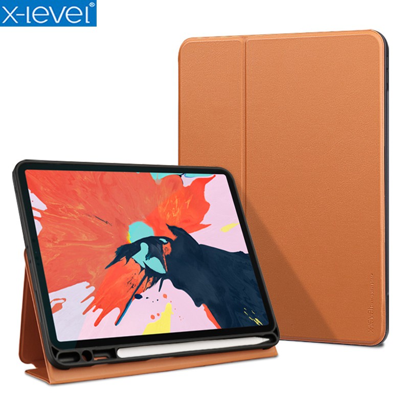 ๑X-Level Book Leather Flip Cases 2021 New iPad Pro 11 12.9 Mini 4 5 6 iPad Air3 10.5 Air4 10.9 iPad 10.2 7th 8th Gen 202