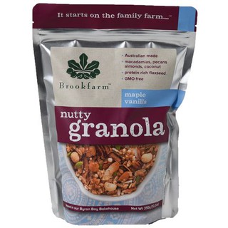 อาหารเช้าBrookfarm Nutty Granola Maple &amp; Vanilla 350g