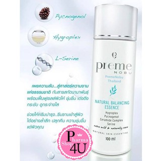 Preme Nobu Natural Balancing Essence 100mLพรีมโนบุ เอสเซ้นส์บำรุงผิวปรับสภาพผิวให้นุ่มชุ่มชื้น