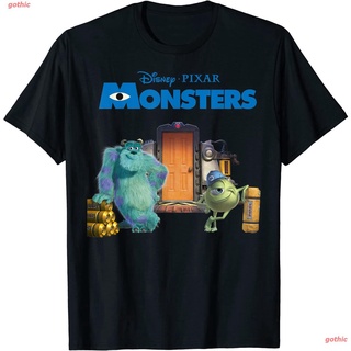 เสื้อสีขาว เสื้อยืดยอดนิยม Disney Monsters Inc. Scream Factory Graphic T-Shirt Short sleeve T-shirts