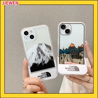 ขาตั้งพับได้ ลายภูเขา เคส Compatible for Iphone 7 8Plus เคสไอโฟน 11 12 13 Pro Max Xr X Xs Max เคสไอโฟนสี่เหลี่ยม