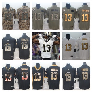 Nfl New Orleans Saints Michael Thomas Jersey เสื้อยืดลําลอง แขนสั้น เหมาะกับการเล่นกีฬา