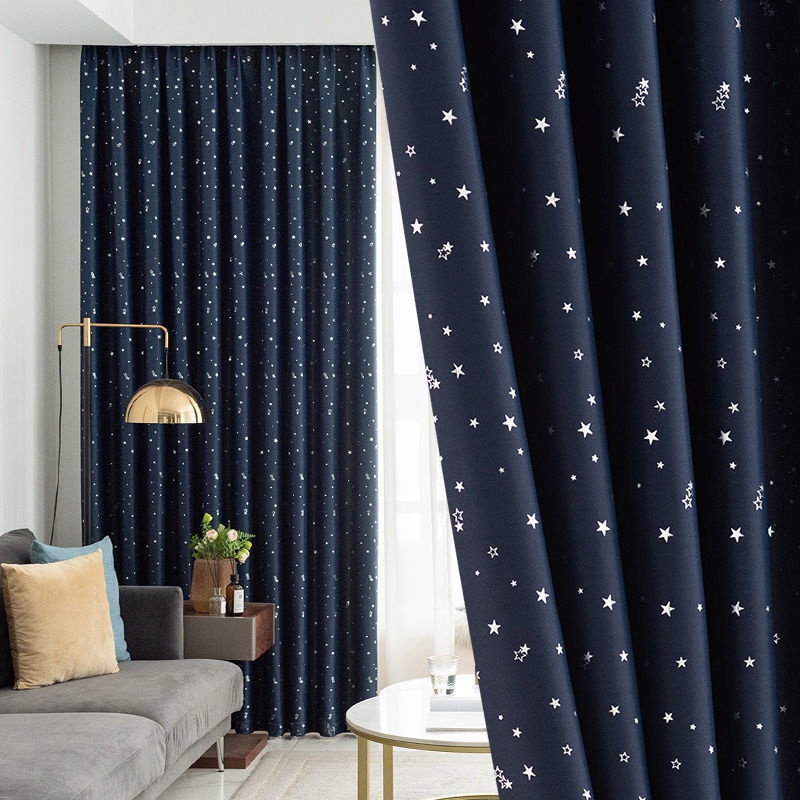 แนะนำ ผ้าม่าน ผ้าม่านหน้าต่าง  ประตู ผ้าม่านกันแสง กันยูวี ลายดาว ราคาพิเศษ มีเก็บเงินปลายทาง