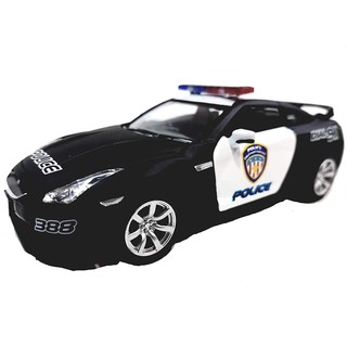 โมเดลรถยนต์ Kinsmart 2009 GT-R Black &amp; White Police Squad Car