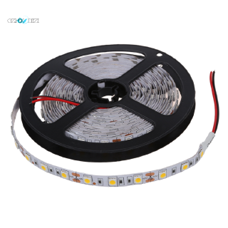 สายไฟ 5 m 300 led 5050 smd แบบยืดหยุ่น 12 v dc สีขาว