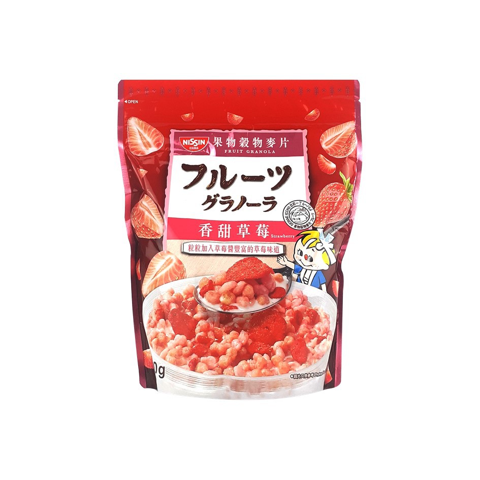 นิสชิน สตรอว์เบอร์รี่ กราโนล่า 400 กรัม ขนมญี่ปุ่น / Nissin Strawberry Granola 400g
