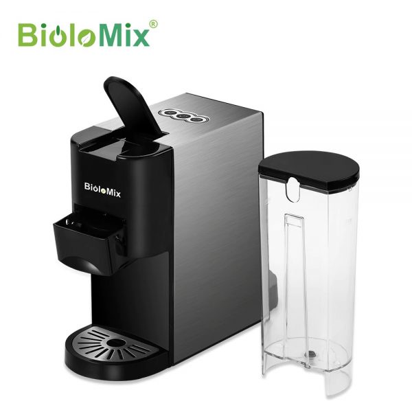 Biolomix 3 In 1 เครื่องชงกาแฟแคปซูล 19 บาร์ สําหรับ Nespresso Dolce Gusto และผงกาแฟ