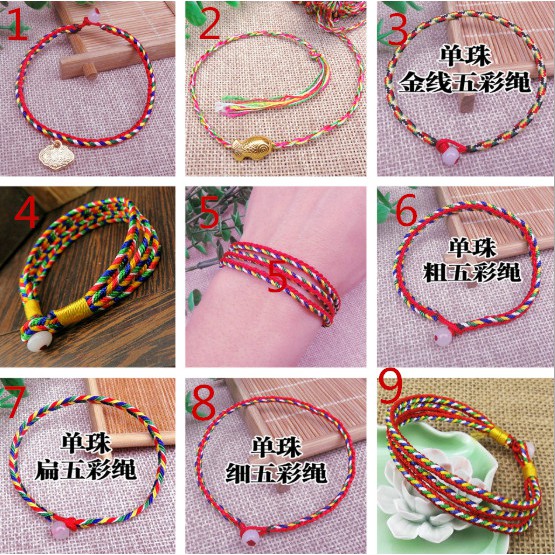สร้อยข้อมือเชือกถัก แฮนด์เมด สามารถปรับได้ สีดํา เหมาะกับคู่รัก สําหรับผู้ชาย และผู้หญิง