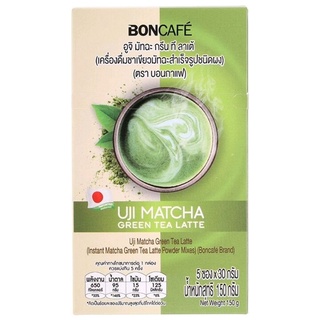 บอนคาเฟ่ เครื่องดื่มอูจิมัทฉะผงสำเร็จรูป Boncafe Instant Uji Matcha Green Tea Latte Powder Mixed 150g