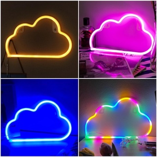 พร้อมส่ง ไฟนีออนแต่งห้อง ไฟนีออน LED ไฟนีออนเฟล็กซ์ Neon Flex ก้อนเมฆ เก๋มากกก แต่งห้อง แต่งร้าน แต่งคาเฟ่