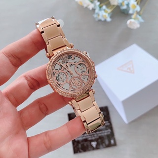 (ผ่อน0%) นาฬิกา Guess GW0403L3 หน้าปัด 37 มิล  สายแสตนเลสสีโรสโกลด์