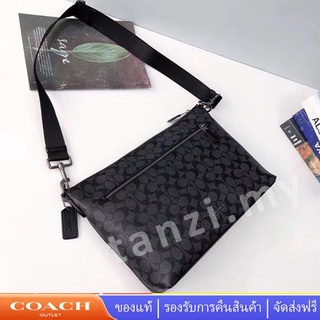 Coach 78722  กระเป๋าสะพายไหล่ผู้ชาย PVC กระเป๋าสะพายข้าง