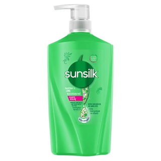 SUNSILK Shampoo Healthier and Long Green560 ml  ซันซิลแชมพู สูตรผมยาวสวยสุขภาพดี 560 มล. (green)