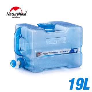 Naturehike NH18S018-T ถังใส่น้ำดื่ม PC 7 Grade Outdoor Water Container 19L