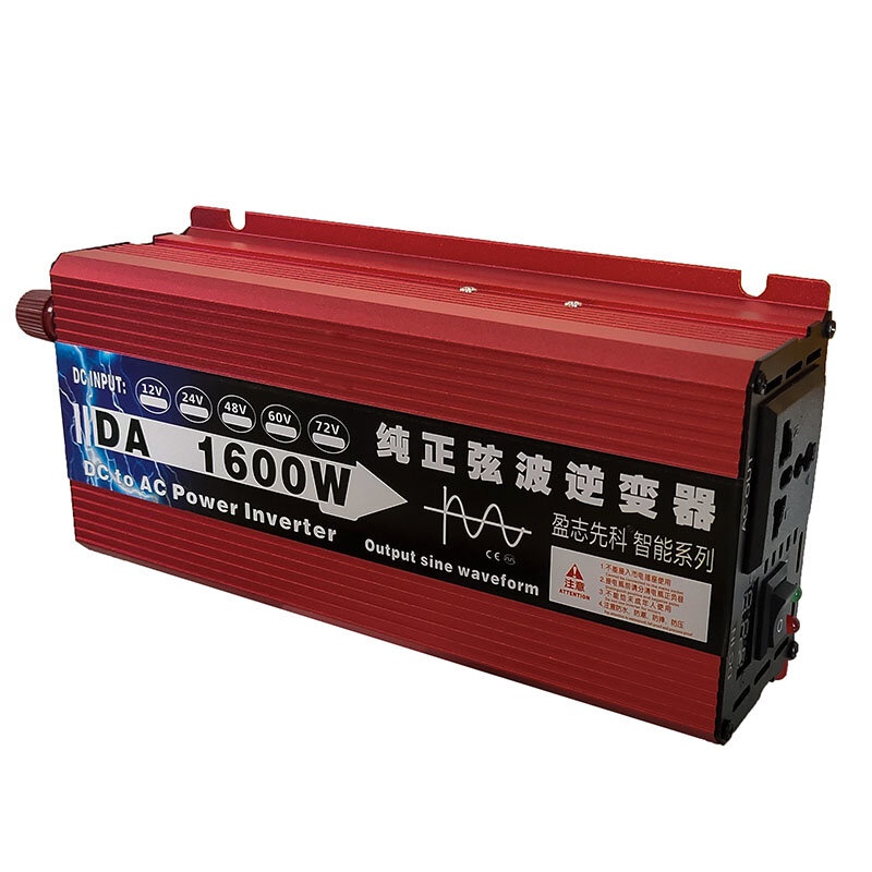 อินเวอร์เตอร์ 1600W 12V/24V SUOER Inverter 12v/24c ออก 220v หม้อแลงไฟรถยนต์เป็นไฟบ้าน ประเภท pure sine wave จะเหมือน คลื - รูปที่ 7