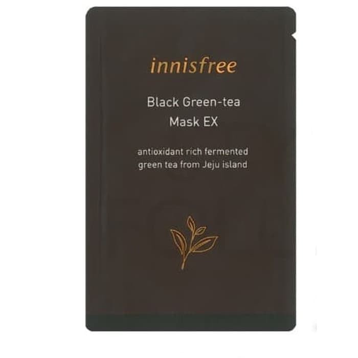 (ซองโฉมใหม่ 2019) Innisfree Black Green Tea Mask 3ml minty21 ThaiPick