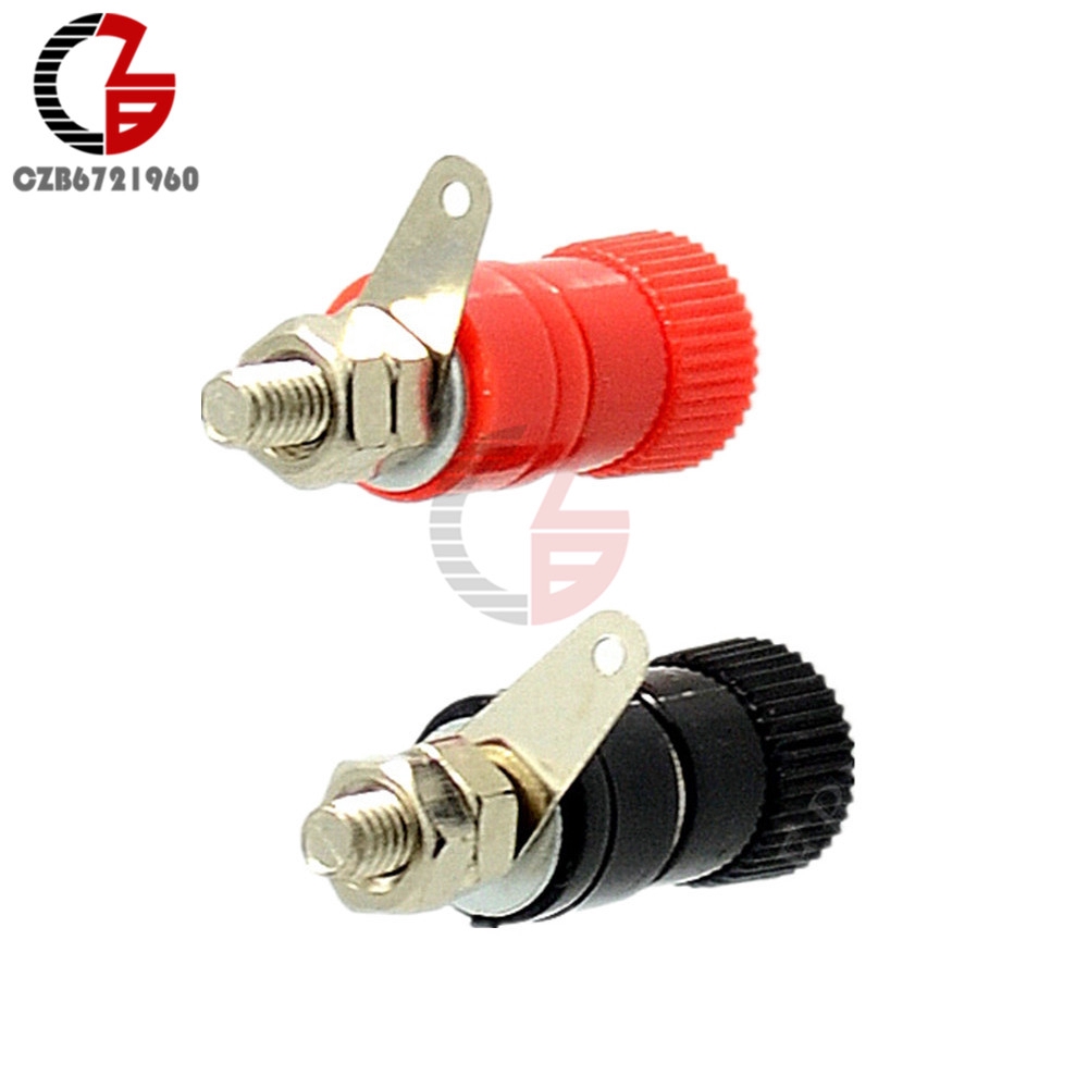 5 คู่ 10PCS JS-910B 4 มม.กล้วยปลั๊กแจ็คซ็อกเก็ตหญิง Binding โพสต์สําหรับลําโพงเสียง Terminals Splice