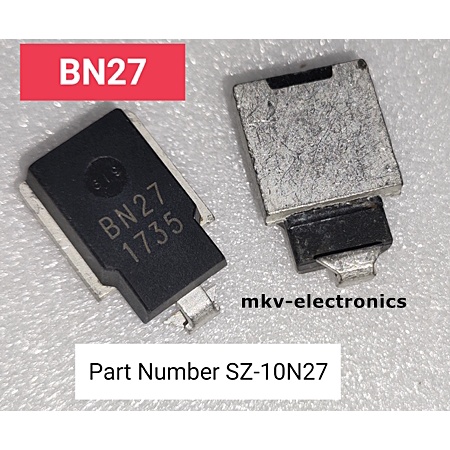 (1ตัว) BN27 , SZ-10N27 , ZENER DIODE ซีเนอร์ไดโอด 27V 5Watt (รหัสสินค้า M02966)