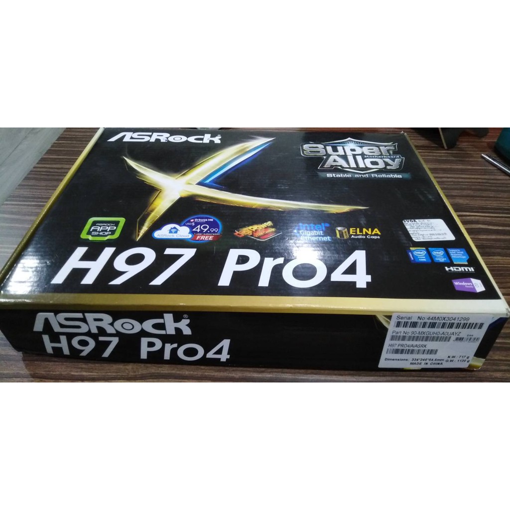 เมนบอร์ดคอมพิวเตอร์ MAINBOARD 1150 ASROCK H97 PRO4 (สินค้าใหม่พร้อมกล่อง) ส่งฟรี EMS