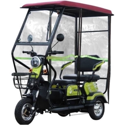 หลังคาติดรถสามล้อไฟฟ้ารุ่นXF500/SAFE/MIQI **ไม่มีผ้ายางกันฝน