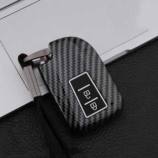 เคสกุญแจรีโมทรถยนต์คาร์บอนไฟเบอร์สําหรับ Toyota All - New Yaris/Ativ/Vios/2019-2022