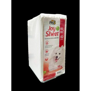 แผ่นรองอนามัยสำหรับสัตว์เลี้ยง มีเทปกาว size 60x90cm 25ชิ้น by Pet8