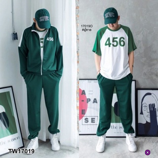 set 3 ชิ้น เสื้อยืดแขนสั้น ไหล่สโลป โทนสีทูโทน