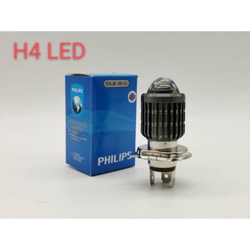 PHILIPS H4 LED PROJECTOR BULB SUPER BRIGHT สีขาวสีเหลือง 2 โหมด Y15ZR LC135 V4 V5 V6 FZ150i VF3i RFS