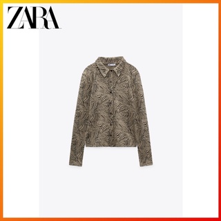 Zara ฤดูใบไม้ผลิ ใหม่ เสื้อแจ็คการ์ด ผู้หญิง