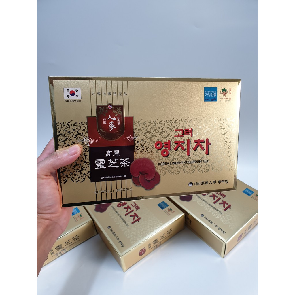 พร้อมส่งไทย 20/4  ชาสมุนไพร ชาเห็ดหลินจือ Korean Lingshi mushroom tea🇰🇷