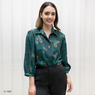 MIKIKO Shirt MI-H1565 โคโม่ ชีราเม้นท์ แขนยาว IGPU21-1-PM6