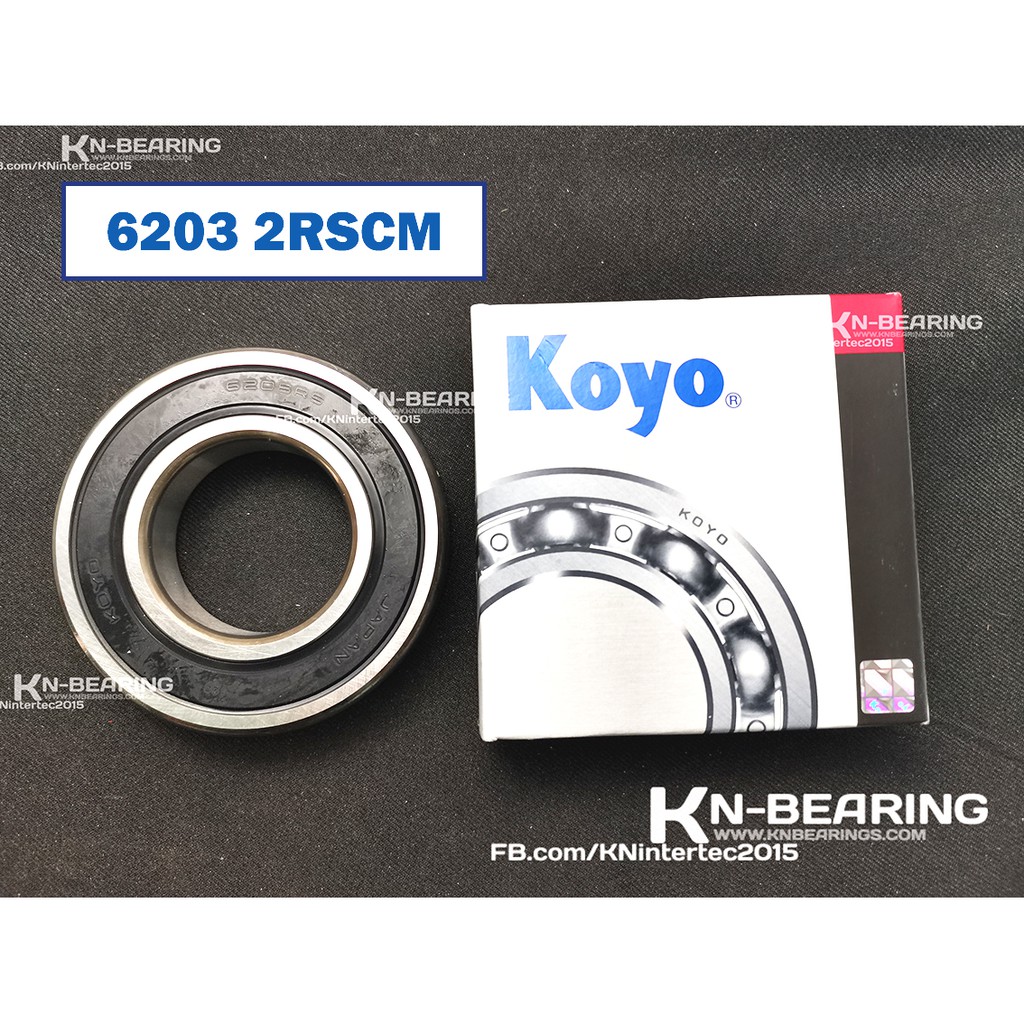 (ราคาต่อตลับ)6203 2RSCM ยี่ห้อ KOYO  ตลับลูกปืนขนาด 17*40*12