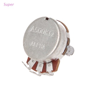 Super A500K Potentiometer Splined Pot Electric Guitar Bass Effect Amp Tone Volume Shaft15mm Parts Diameter24mm