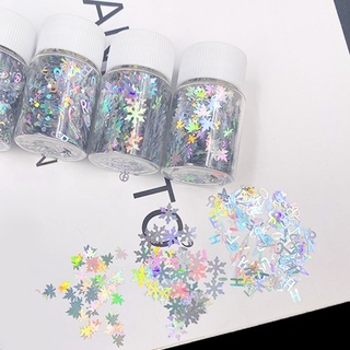 time* Diy Jewelry Sequins English Letters Snowflake Maple Leaf Sequins for Nail Art