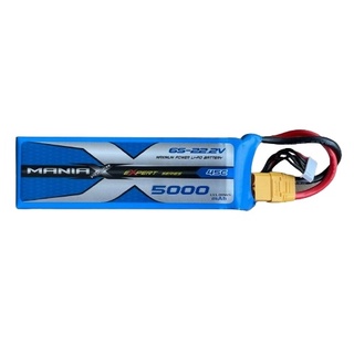 [แบตเตอรี่ 6เซล] ManiaX 6S 22.2V 5000mAh 45C XT90 plug Lipo Battery