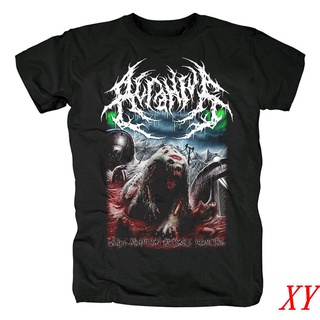 Xy เสื้อยืดลําลอง ผ้าฝ้าย แขนสั้น คอกลม พิมพ์ลายอัลบั้ม Death Metal สําหรับผู้ชาย