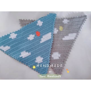 ⛅พร้อมส่ง‼️ผ้าโพกผมท้องฟ้าน่ารักสดใส🧶